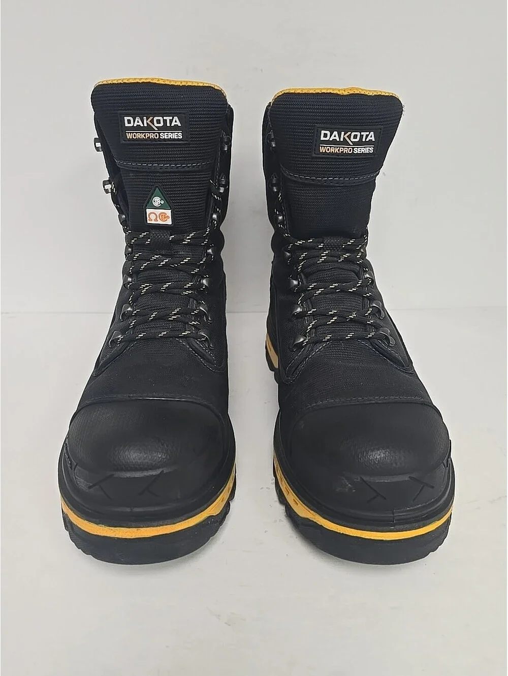 Dakota Men's Comp Toe Comp Plate 8560 Ballistic Nylon WP Work Boots Black 12M